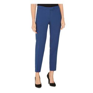 ANNE KLEIN Blue Pinstripe Straight Leg Pants Sz 14